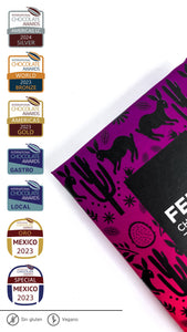 Con Pitaya 58% cacao - Barra de chocolate oscuro (80g)